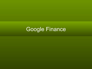 Google Finance 