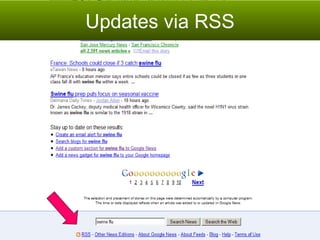Updates via RSS 