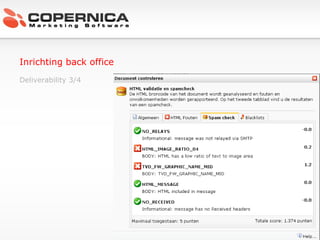 Inrichting back office Deliverability 3/4 