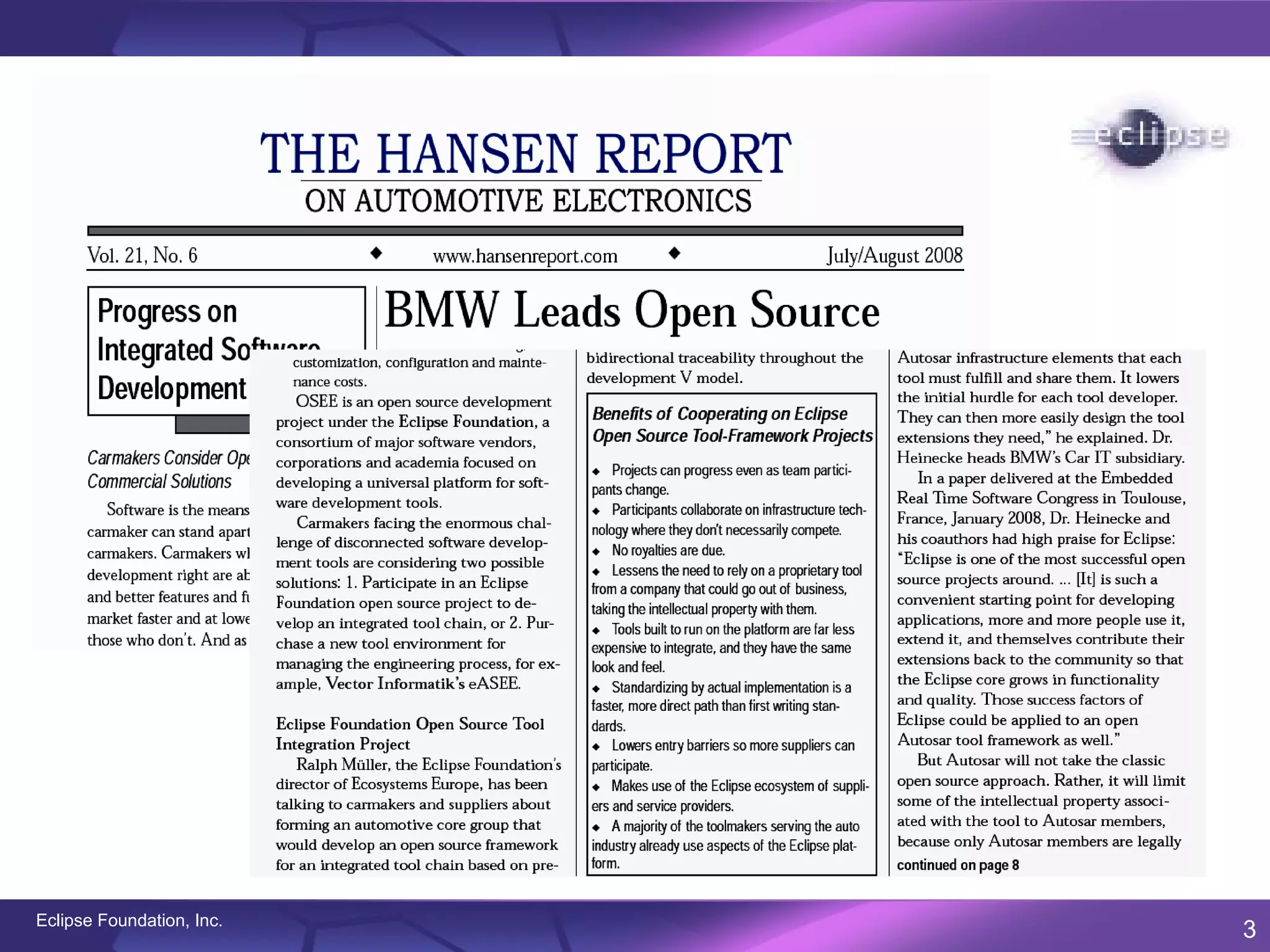 Eclipse Foundation, Inc.
                           3
 