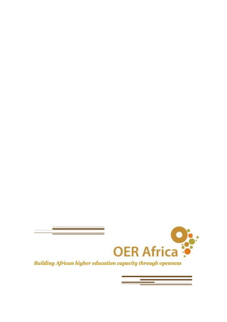 Building African higher education capacity through openness
 