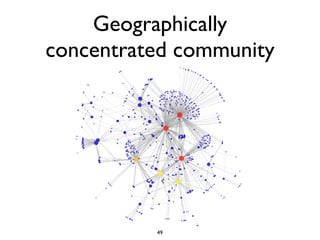 Geographically
concentrated community




          49
 