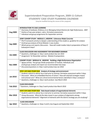 2009 11 Case Study Planning Calendar | PDF 2009-11-case-study-planning-calendar-pdf