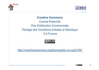 Licence
Creative Commons
Contrat Paternité
Pas d'Utilisation Commerciale
Partage des Conditions Initiales à l'Identique
2....