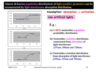 Almost all known population distributions of light-sensitive promoters can be 
reconstructed by light interference absorpt...