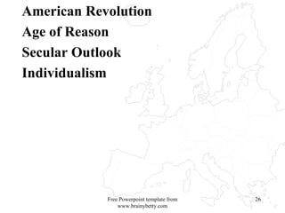 American Revolution Age of Reason Secular Outlook Individualism Free Powerpoint template from www.brainybetty.com 