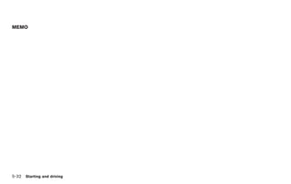 Black plate (266,1)




MEMO




5-32 Starting and driving


                            Model "Z34-D" EDITED: 2009/ 3/ 30
 