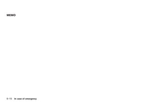 Black plate (282,1)




MEMO




6-16 In case of emergency


                            Model "Z34-D" EDITED: 2009/ 3/ 30
 