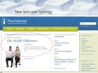 New tech-user typology 