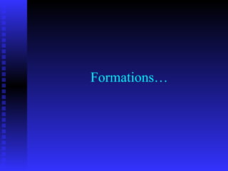 Formations… 