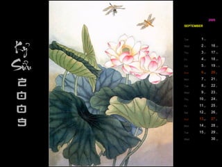 SEPTEMBER 25 11 Fri 26 12 Sat 27 13 Sun 28 14 Mon 29 15 Tue 30 Wed 24 10 Thu 23 9 Wed 22 8 Tue 21 7 Mon 20 6 Sun 19 5 Sat 18 4 Fri 17 3 Thu 16 2 Wed 1 Tue 2009 7 23 8 24 9 25 10 26 11 27 12 6 22 5 21 4 20 3 19 2 18 1 / 8 17 30 16 29 15 28 14 13 