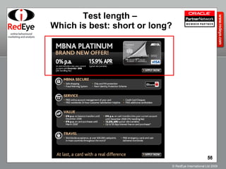 Test length –  Which is best: short or long? 