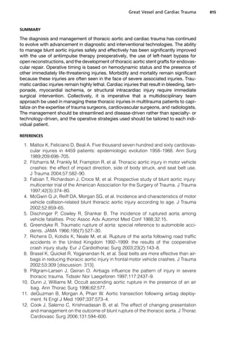 2009 Great vessel and cardiac trauma | PDF