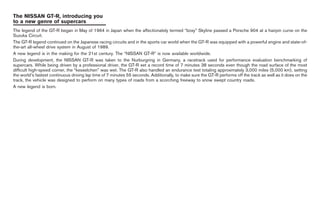 2009 GT-R OWNER'S MANUAL | PDF