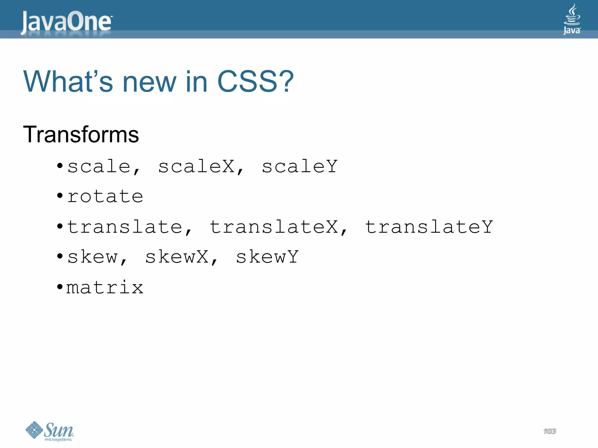 2009 Java One State Of The Open Web