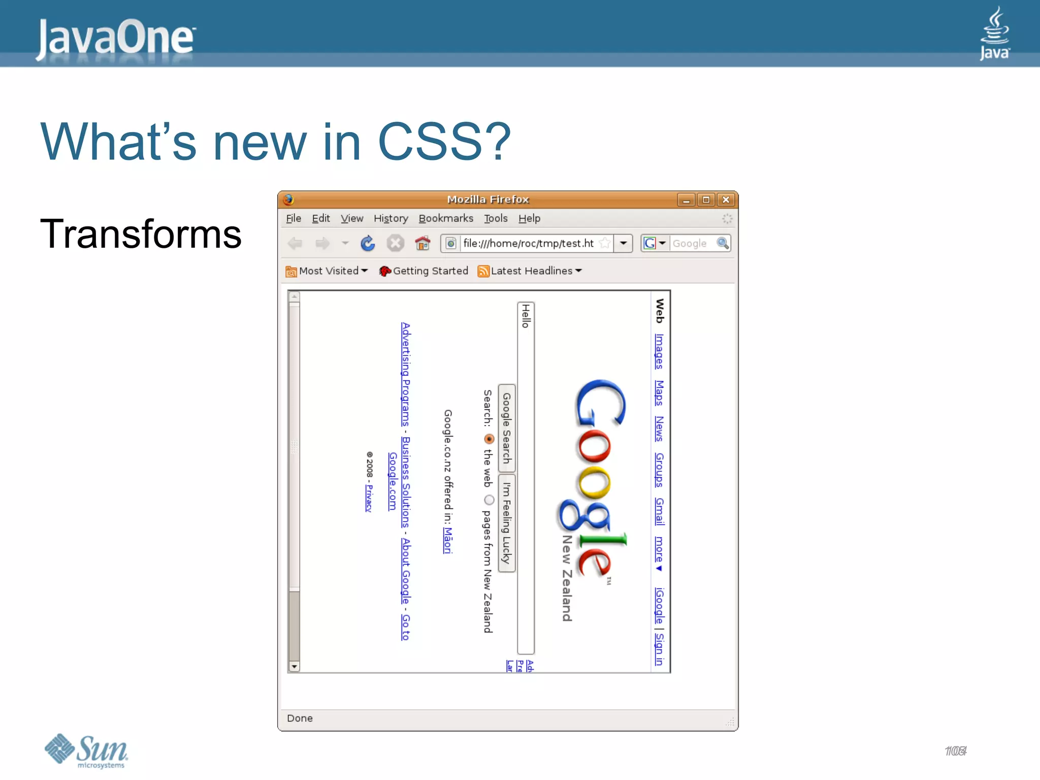 2009 Java One State Of The Open Web