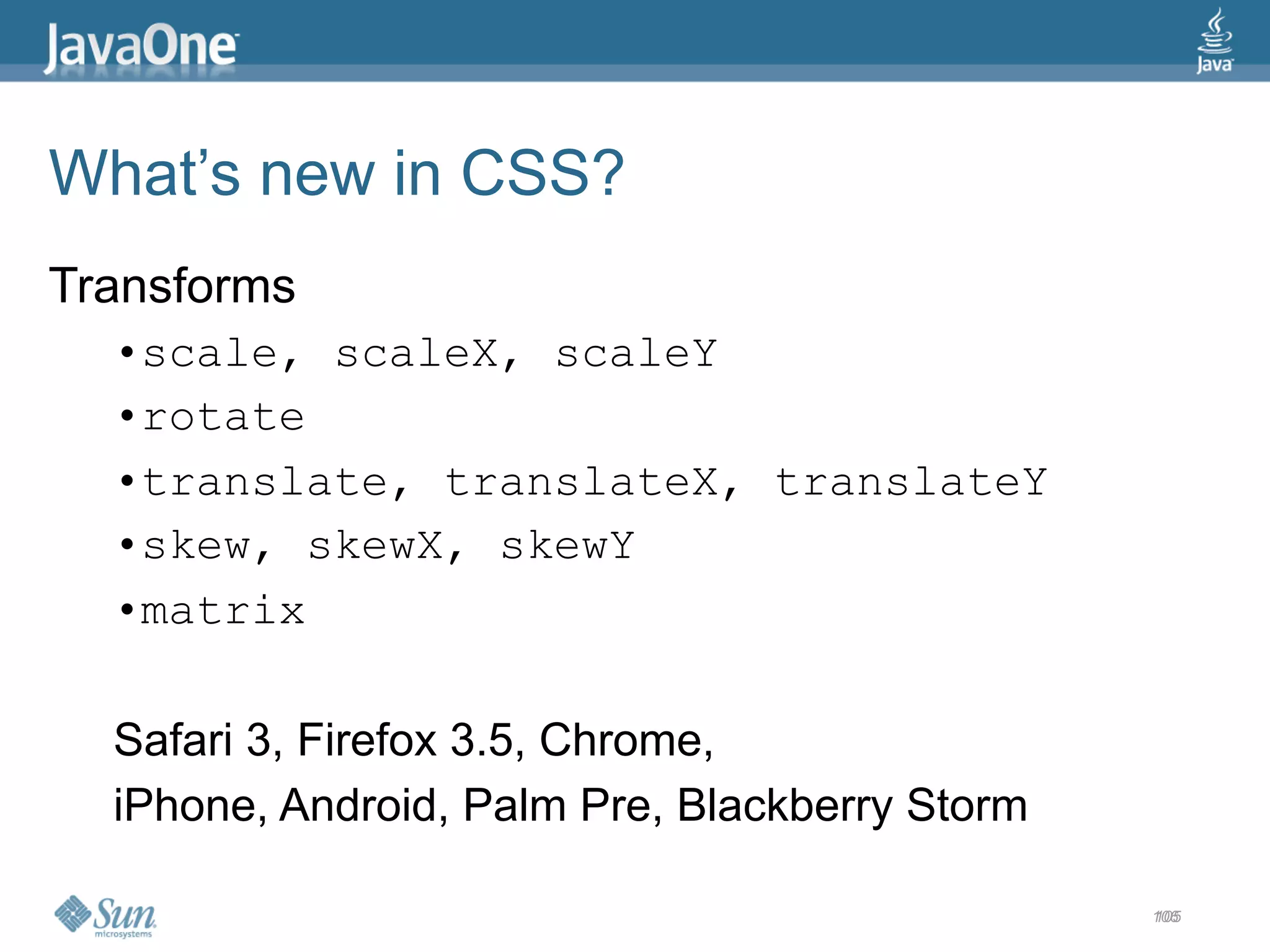 2009 Java One State Of The Open Web