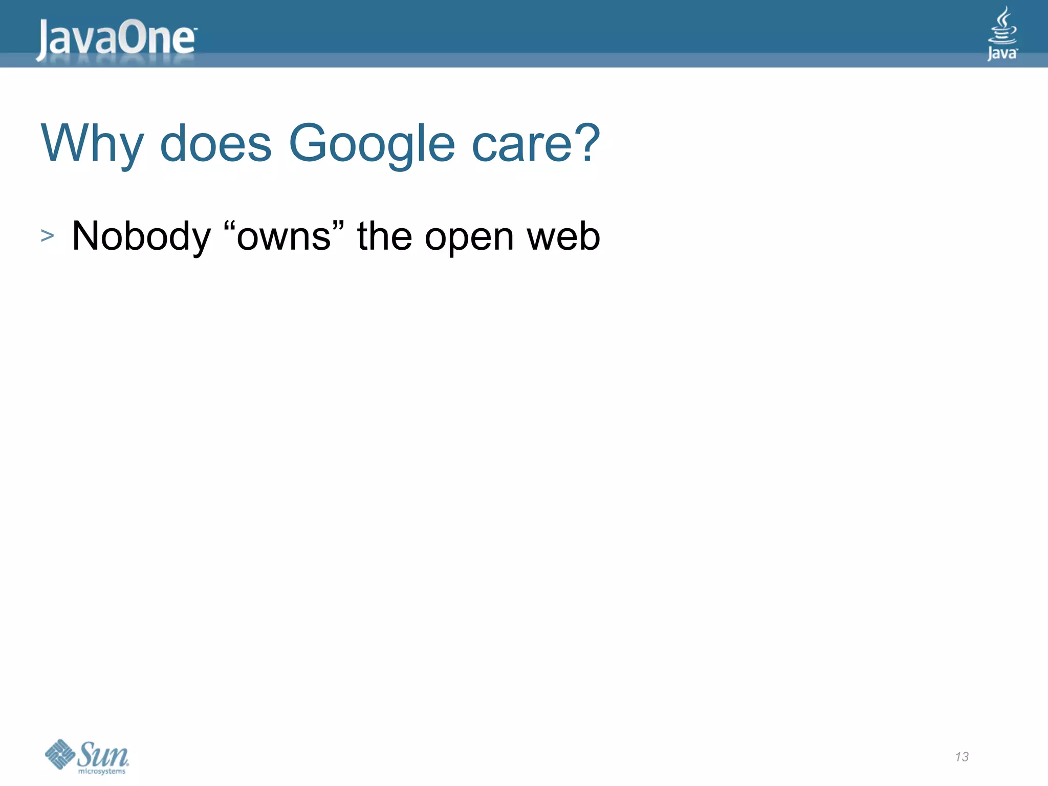 2009 Java One State Of The Open Web