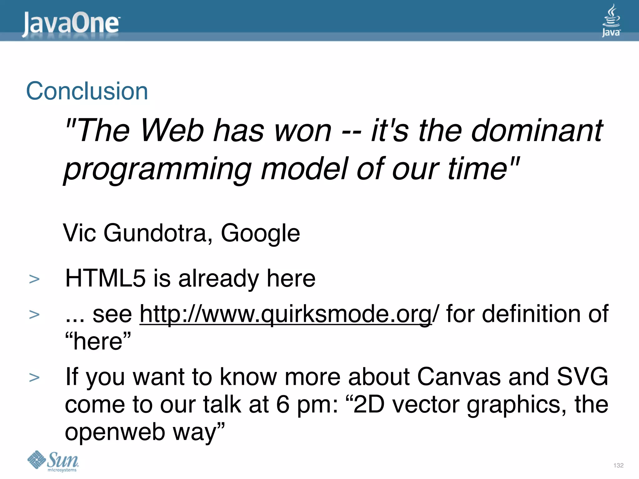 2009 Java One State Of The Open Web