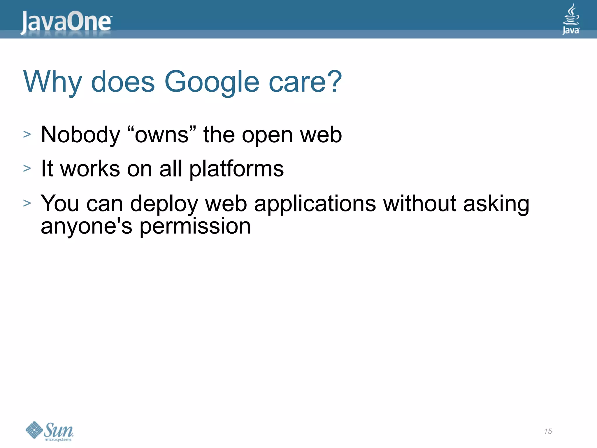 2009 Java One State Of The Open Web