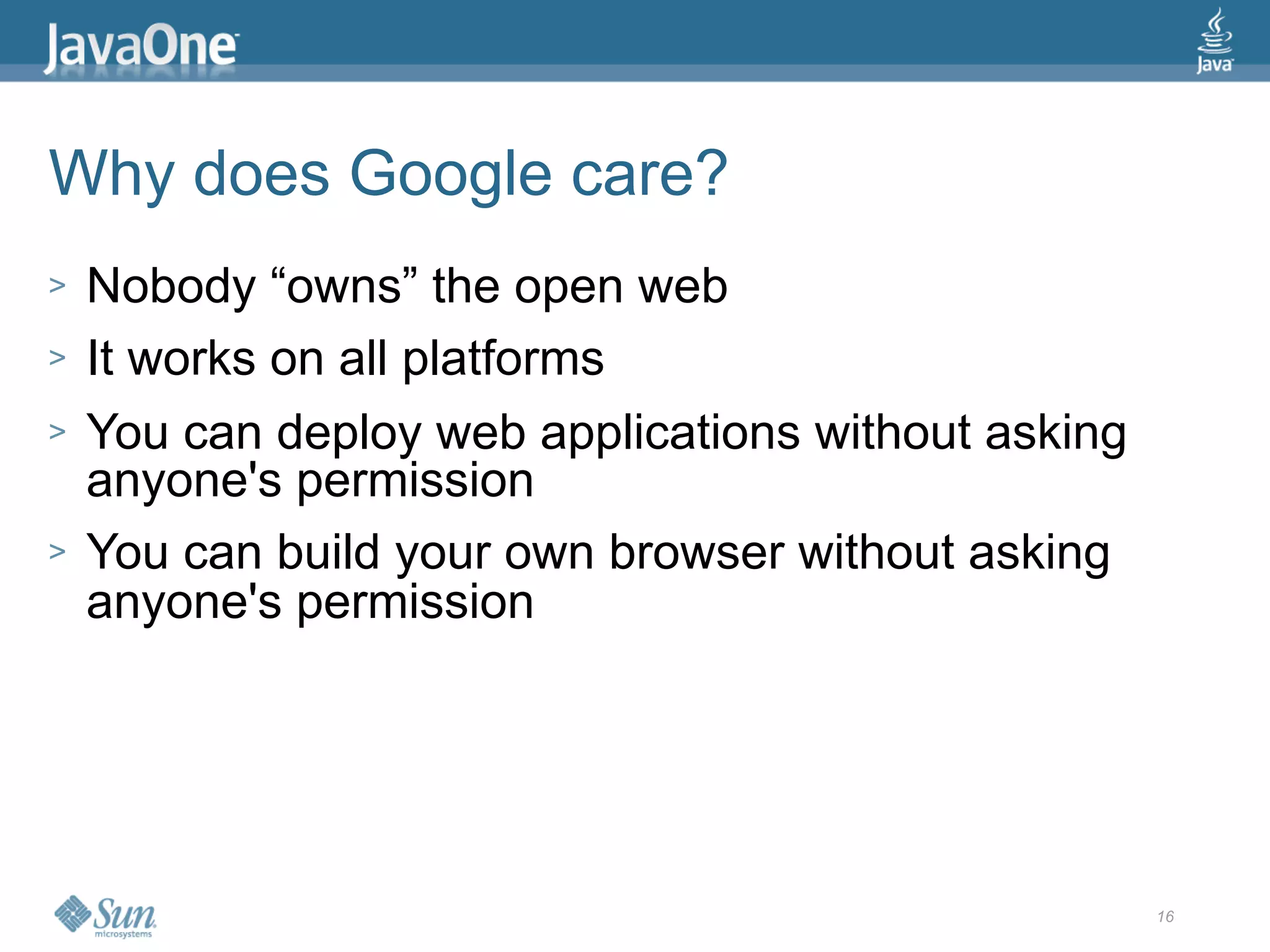 2009 Java One State Of The Open Web