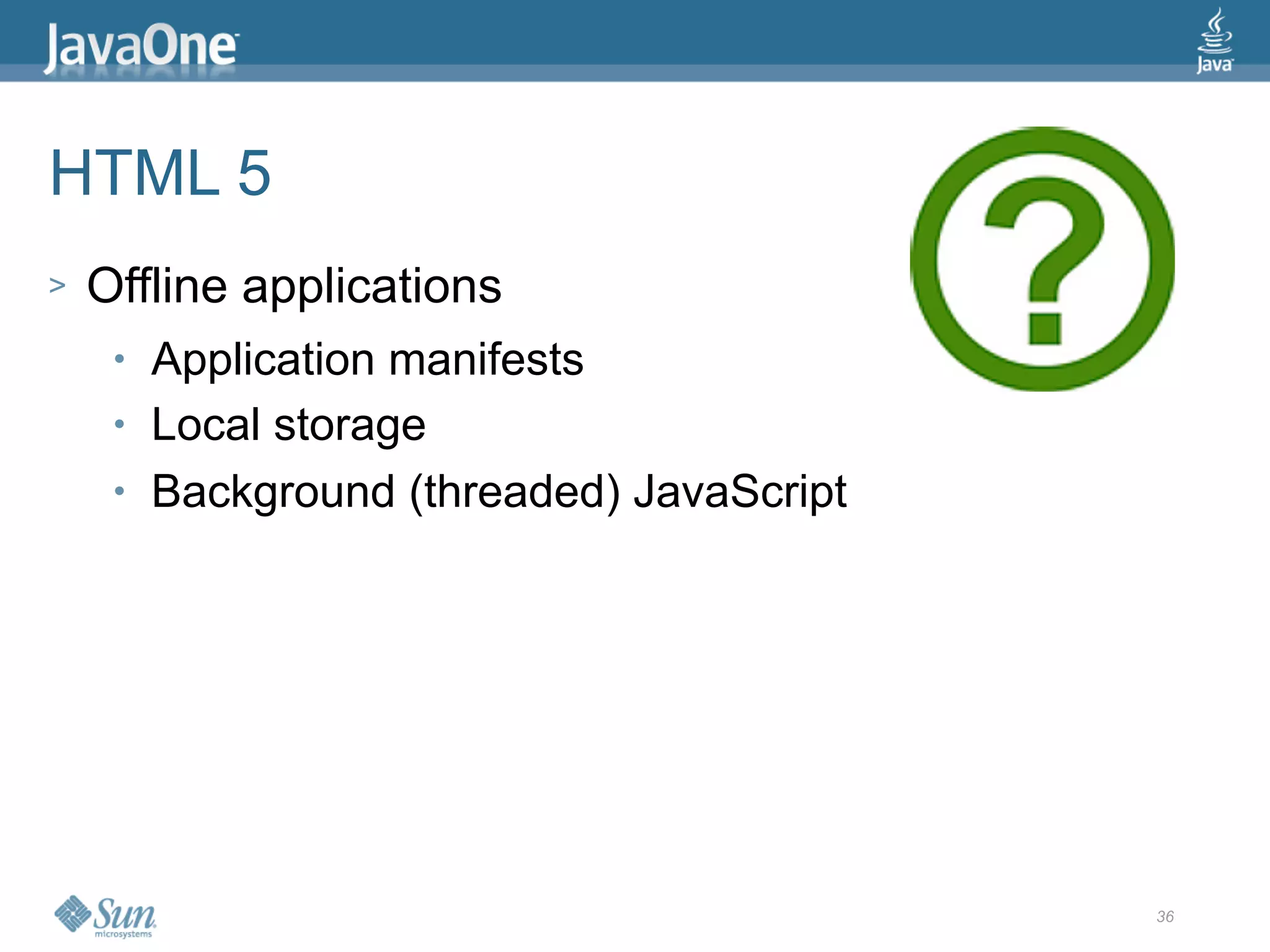 2009 Java One State Of The Open Web