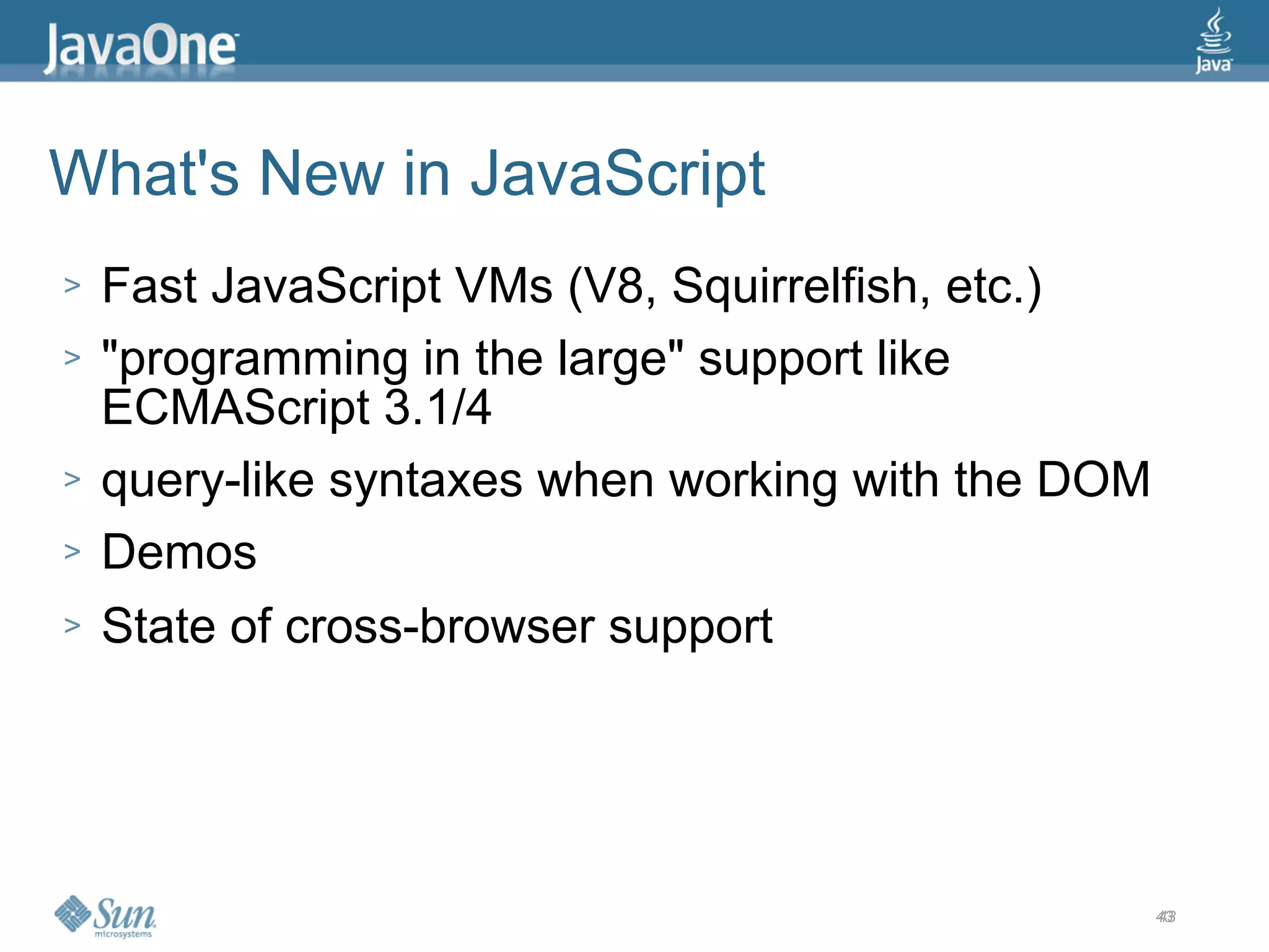 2009 Java One State Of The Open Web