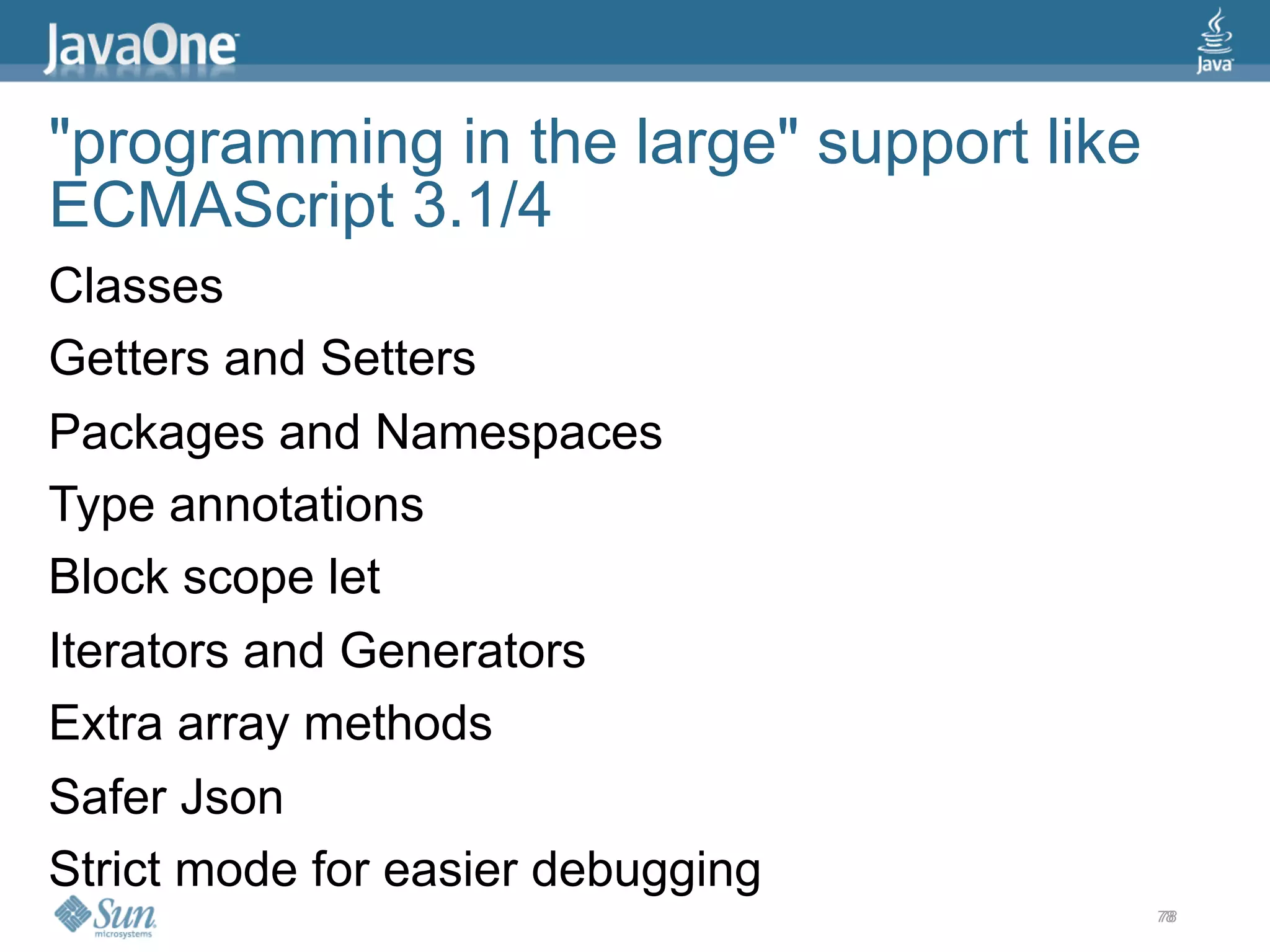 2009 Java One State Of The Open Web