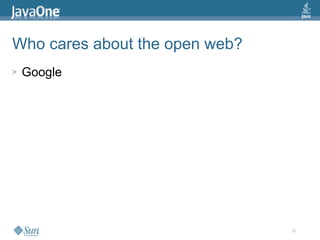 2009 Java One State Of The Open Web