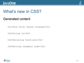 2009 Java One State Of The Open Web