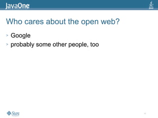 2009 Java One State Of The Open Web