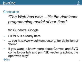 2009 Java One State Of The Open Web