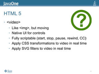 2009 Java One State Of The Open Web
