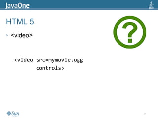 2009 Java One State Of The Open Web