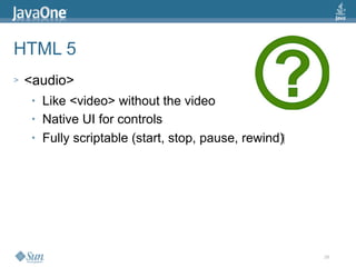 2009 Java One State Of The Open Web