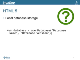 2009 Java One State Of The Open Web