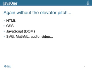 2009 Java One State Of The Open Web