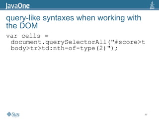 2009 Java One State Of The Open Web
