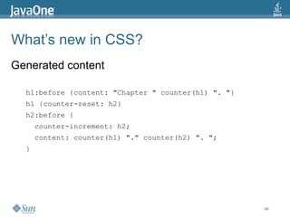 2009 Java One State Of The Open Web