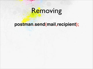 Removing
postman.send(mail,recipient);
 