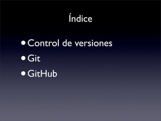 Control de versiones con Git y Github | PDF