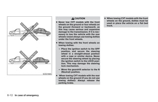 2009 MAXIMA OWNER'S MANUAL