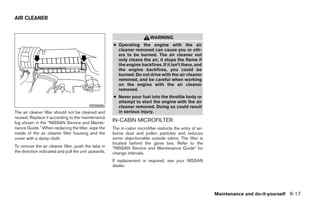 2009 MAXIMA OWNER'S MANUAL