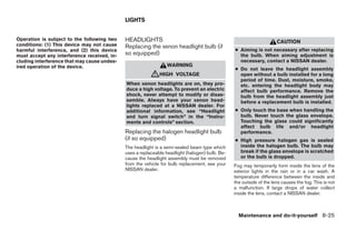 2009 MAXIMA OWNER'S MANUAL