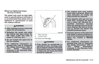 2009 MAXIMA OWNER'S MANUAL