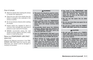 2009 MAXIMA OWNER'S MANUAL