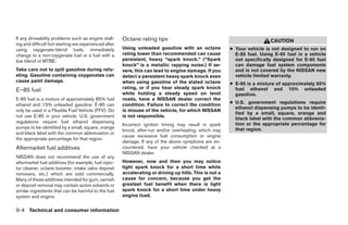 2009 MAXIMA OWNER'S MANUAL