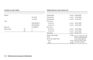 2009 MAXIMA OWNER'S MANUAL