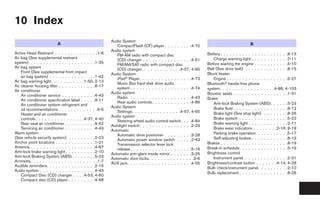 2009 MAXIMA OWNER'S MANUAL