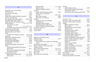 2009 MAXIMA OWNER'S MANUAL
